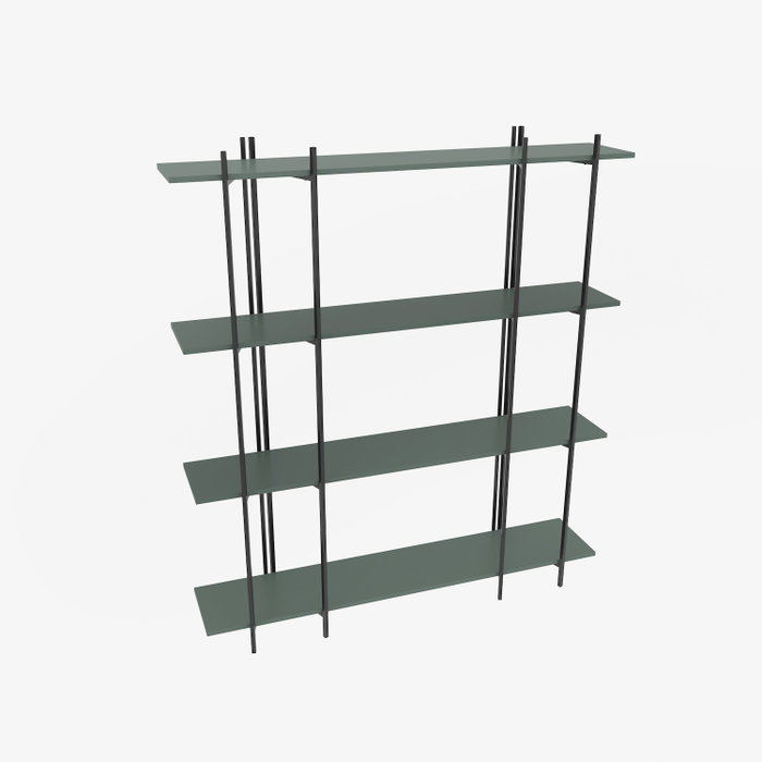 Hanah Home Estantería Moss Verde y Negro Hanah Home Estantería Moss Verde y Negro